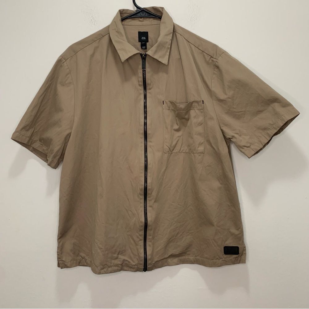Men's River Island Tan Zip Up Size Medium